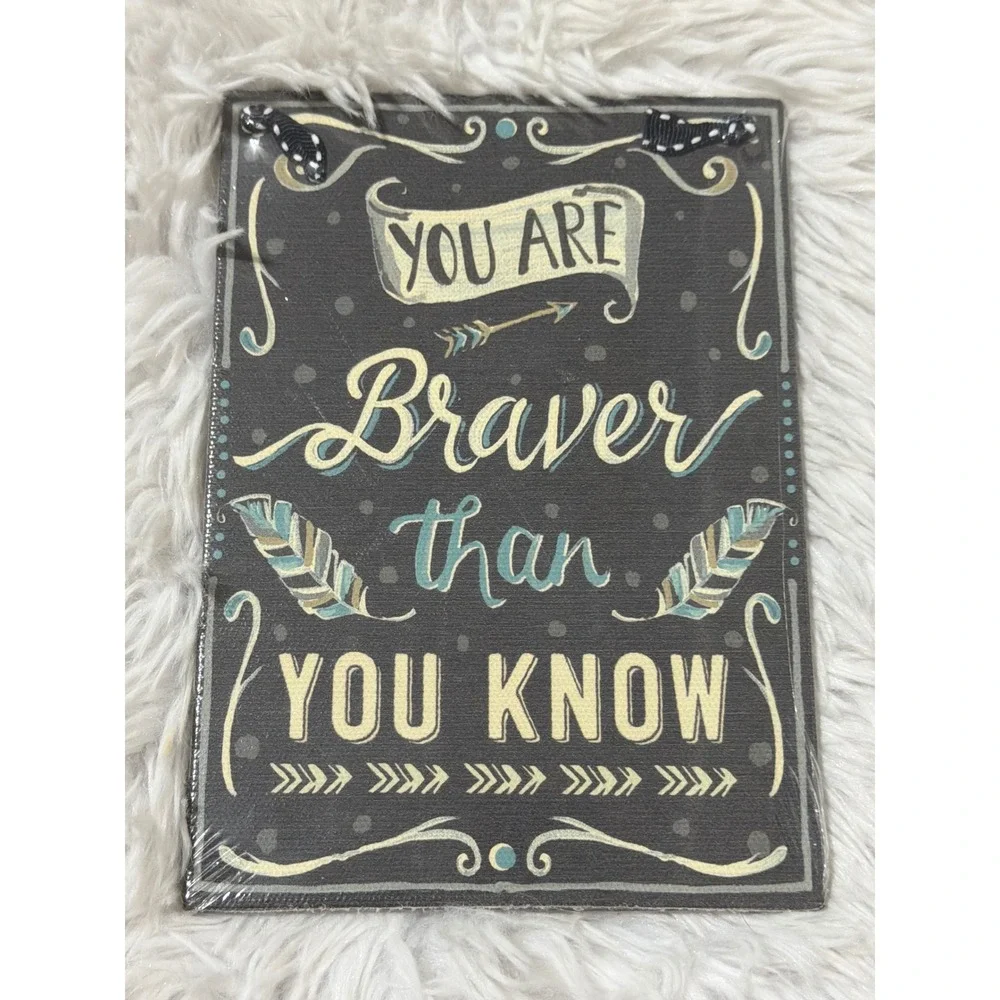 Glory Haus Annie‎ F Downs Collection You Are Braver Than You Know Canvas Art NEW